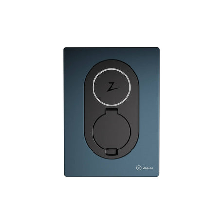 Zaptec Go laddbox i Midnight Blue framifrån