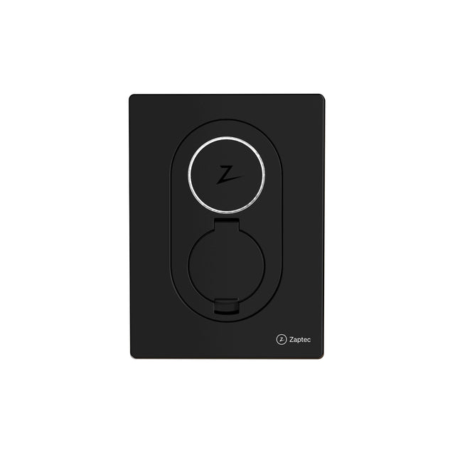 Zaptec Go laddbox i Asphalt Black framifrån